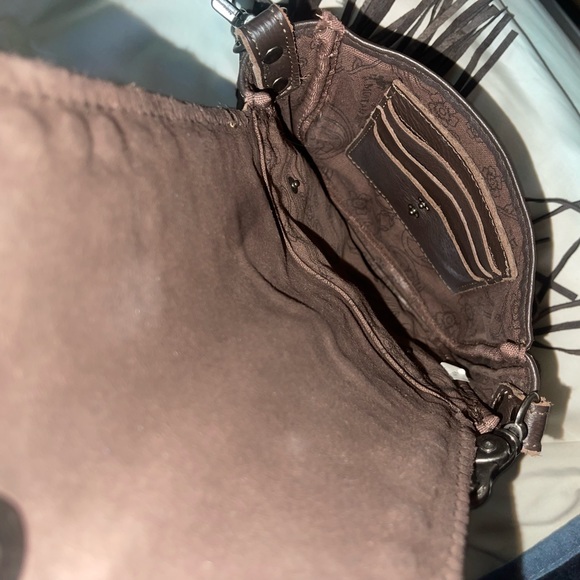 MONTANA WEST FRIDGE LEATHER PURSE LIGHTLY WORN - Picture 6 of 8